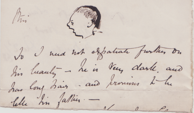 Fragment of a letter from George's father to his maternal grandmother, 2 December 1868