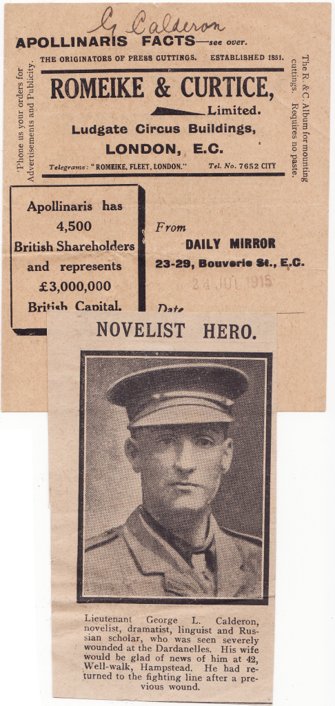 Daily Mirror notice of "missing" status