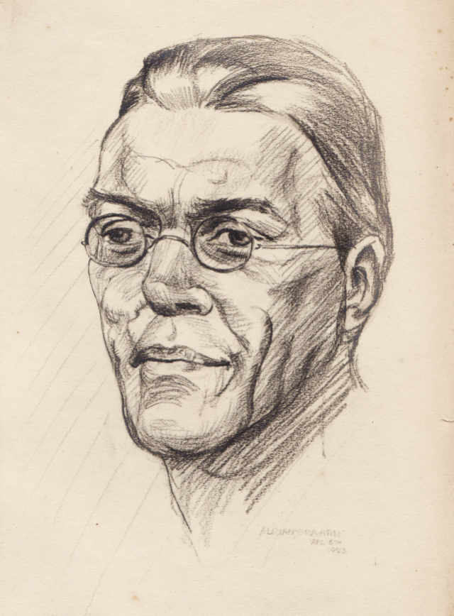 Percy Lubbock sketch by Adrian Graham